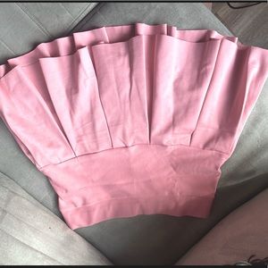 DOLLS KILL PINK PLEATED SKIRT - SIZE LARGE